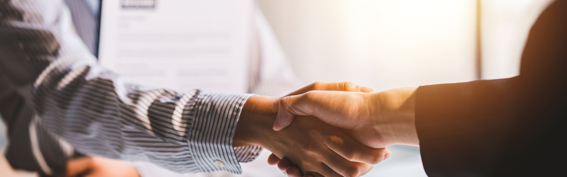 nterview, shake hands, agree to work and send resume to staff